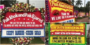 Balai Kota Jakarta Dipenuhi Buket Bunga Untuk Ahok, Apa Isinya?