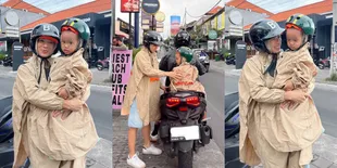 Bali Life, 8 Potret Jennifer Bachdim Pakai Jas Hujan Saat Dibonceng Naik Motor - Malah Diminta Spill Merek