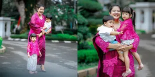 Banjir Pujian, Foto-foto Kahiyang Ayu Tampil Berkebaya Sambil Gendong 2 Anak - Cantik Memesona