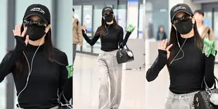 Baru Selesaikan Konser di Taipei, 8 Potret BLACKPINK Jisoo Pulang ke Korea - Santai Bawa Hot Pack di Bandara