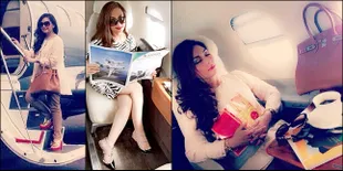 Tinggalkan Farhat, Nia Daniati Makin Mewah Nikmati Jet Pribadi