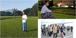 Begini Gaya Presiden Jokowi Pakai Sarung, Selalu Bikin Salfok