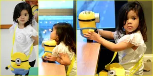 Beginilah Duel Imut Menggemaskan Safeea Putri Mulan dan Minion