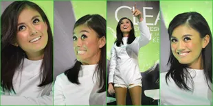 Beragam Ekspresi Lucu dan Cantik Agnes Monica di JJF 2014