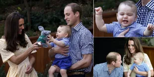 Berbagai Ekspresi Gokil Putra Kate Middleton di Kebun Binatang