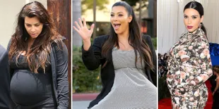 Berbagai Fashion Keren Ala Kim Kardashian di Masa Kehamilan