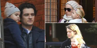 Berbagai Gaya Imut Anak Selebriti Hollywood Saat Jalan-Jalan