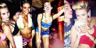 Berbagai Kegilaan Miley Cyrus Saat Menggelar Pesta