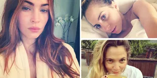 Berbagai Potret Seleb Hollywood Tanpa Make-Up di Instagram
