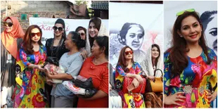 Berbagi Dengan Sesama, Nia Daniati Tampil Cetar Ala Sosialita