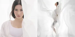 Berbalut Putih, Maternity Photoshoot Nabila Syakieb Hamil 6 Bulan