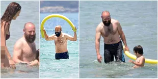 Berbikini, Berguzar Korel Liburan Mesra Bareng Halit Ergenc 