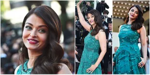Bergaya Bak Mermaid Hijau, Aishwarya Rai Pukau Red Carpet Cannes