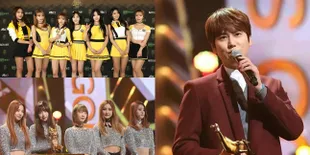 Berikut Ekspresi Kemenangan Para Juara '30th Golden Disk Awards'