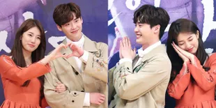 Berpandangan - 'Tidur', Lee Jong Suk & Suzy Romantis di Preskon