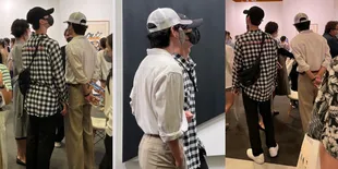 Bestie Banget, 8 Potret V BTS dan Park Bo Gum 'Kencan' ke Pameran Seni - Duo Visual Bikin Fangirl Terpana