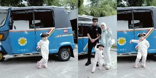 Biasa Naik Mobil Mewah, Potret Ameena Girang Dijemput Aurel dan Atta Naik Bajaj