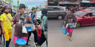 Biasa Tampil Mewah dan Nyentrik, Intip Penampakan Hotman Paris Saat Jadi Penjual Gemblong di Puncak