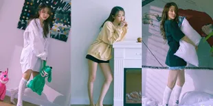 Biasanya Tomboy, Ini Potret Moonbyul MAMAMOO yang Tampil Manis Dalam Pemotretan Majalah Elle Korea