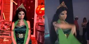 Bikin Heboh, 8 Potret Lucinta Luna Tampil Jadi 'Titisan Badarawuhi' di Pesta Halloween