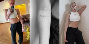 Bikin Netizen Heboh, 11 Potret Agnez Mo Pamer Tato Baru di Lengan - Tulisan Tangan 'Babykink' Berukuran Kecil