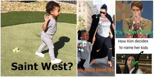 Bikin Ngakak! Kumpulan Meme Anak Kedua Kim Kardashian, Saint West