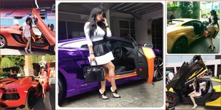 Brum Brum Brum, Intip Hobi Syahrini Tunggangi Mobil Mewah