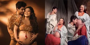 BTS Maternity Shoot Siti Badriah, Krisjiana Ikut Pose Hot - Cium Perut Istri dengan Mesra