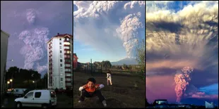 Bukti Kebesaran Tuhan! Potret Gunung Calbuco Meletus, Bak Kiamat