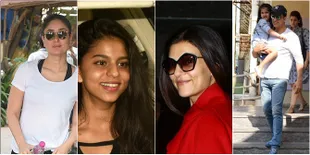 Candid Bollywood of The Week, Suhana Senyum Manis - SRK Naik Heli