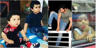 Candid of The Week Bollywood, Taimur Bermain - Varun Panjat Pagar