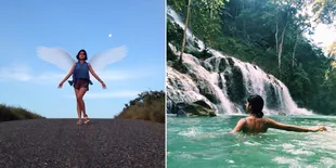 Cantiknya Eva Celia di Tengah Eksotisme Alam Sumba Timur