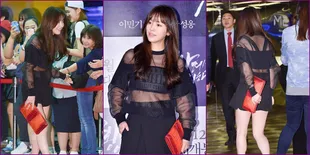 Cantiknya Han Ji Min Berbaju Transparan di Premiere Film