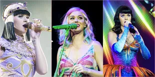 Cantiknya Katy Perry di Konser Prismatic London