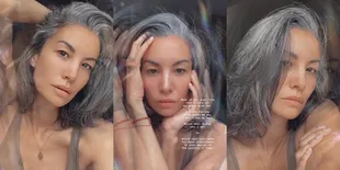 Cantiknya Nggak Luntur, 10 Potret Nadya Hutagalung Pamer Rambut Beruban Malah Serasa Photoshoot - Aura Model Tetap Terpancar