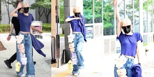 Celana Digantungi Empat Boneka, Penampilan Rose BLACKPINK di Airport Bikin Jisoo dan Jennie Ketawa