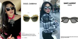 Cetar Membahana, Ini Dia 8 Harga Kacamata Syahrini Yang Mahal