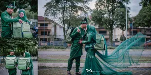 Cinlok Sesama Driver, Pengantin Malaysia Bikin Photoshot Unik