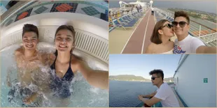 Ciuman Mesra di Pesiar, Glenn & Chelsea Honeymoon Mewah Romantis!