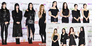 Dari aespa Sampai ITZY, Ini Foto Para Idola K-Pop Cewek di Red Carpet AAA 2021 yang OOTD-nya Didominasi Warna Hitam