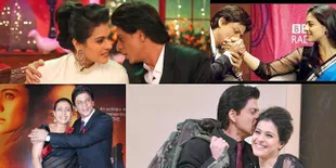 Dari Peluk Hingga Cium Kening, Candid 'Mesra' Shahrukh dan Kajol