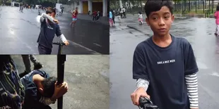 Deretan Foto Betrand Peto Main Skuter, Sempat Panik Ditinggal Ngumpet Ruben Onsu
