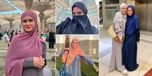 Deretan Foto Cantik Tissa Biani yang Berhijab - Pakai Cadar Selama Menunaikan Ibadah Umrah di Tanah Suci