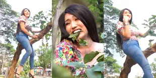 Deretan Foto Lucinta Luna Nekat Naik Pohon, Gara-Gara Dicemburui Kekasih