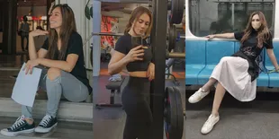Deretan OOTD Wulan Guritno Bak Anak Muda Banget, Pake Celana Jeans Robek Sampai Sneakers Bergaya Cewek Mamba!