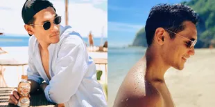 Deretan Potret Afgansyah Reza Bersantai Liburan di Bali, Berenang Pamerkan Dada Bidang