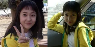 Deretan Potret Krystal Zaman SMP, Cantik Dengan Rambut Poni Depan