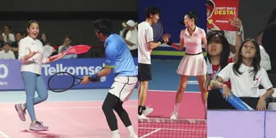 Desta - Nagita Slavina Harus Akui Kehebatan Jung Ha Young dan Tae Eun di Lagi Lagi Tenis, Anak-Anak Dukung Maksimal