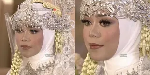 Detail Make-up Cantik Lesti di Akad Nikah dengan Rizky Billar, Pakai Bulu Mata Palsu dan Headpiece Mewah Berkilauan