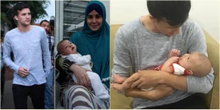 Detik-Detik Pertemuan Stuart Collin & Baby Arkana Yang Bule Abis!